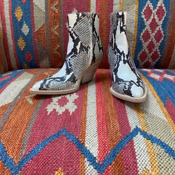 IRO SNAKESKIN COWBOY BOOTIES - Picture 2 of 12